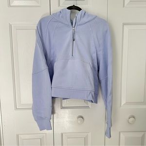 Lululemon Half-zip Scuba Hoodie - Pastel Blue (M/L). GUC